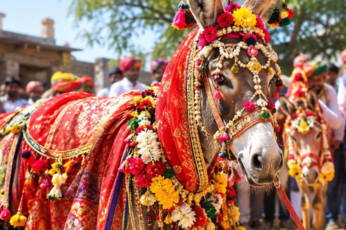 इस गांव में त्योहार पर इंसानों की तरह सजाए जाते हैं गधे, अनोखा रूप देख लोग पुकारते हैं 'दुल्हन'!