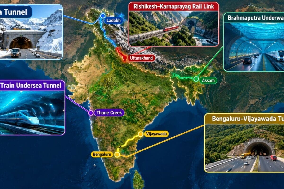 घंटों का सफर मिनटों में, लद्दाख से असम तक भारत बना रहा है 5 मेगा टनल, बदल जाएगा सफर का पूरा अंदाज